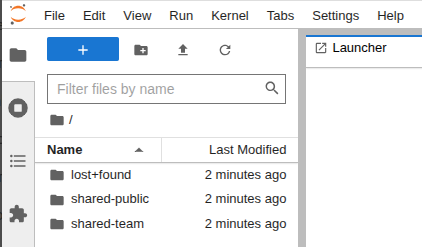 jupyterhub dashboard