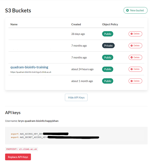 Bryn's web interface
